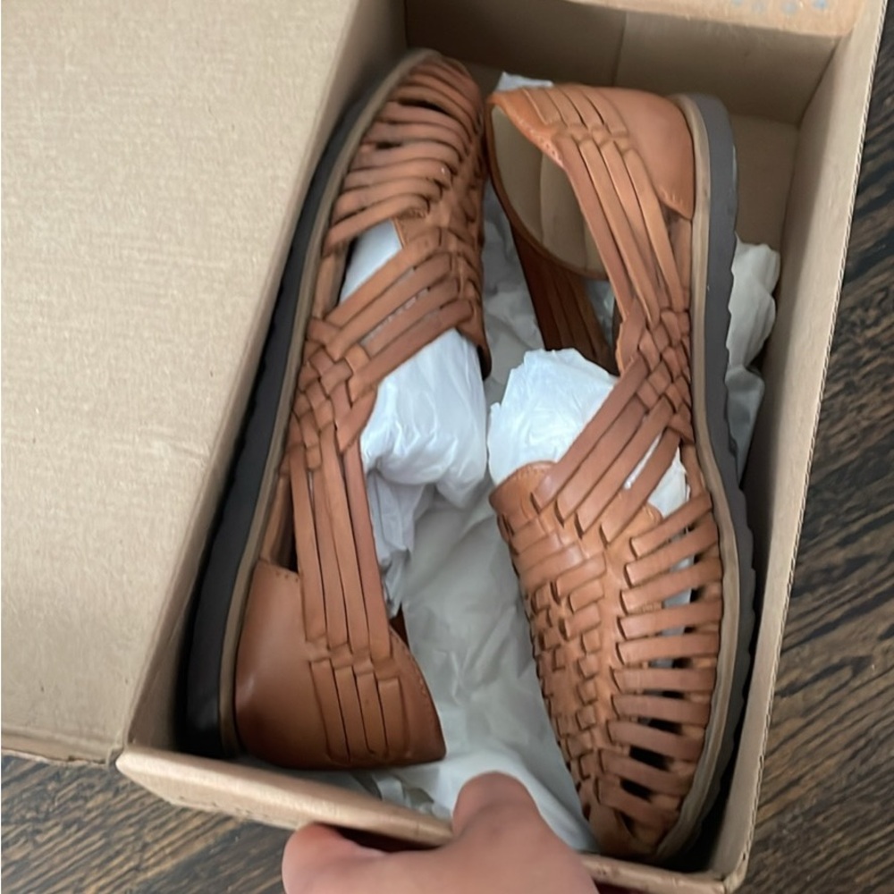 Women Leather Huaraches Sandals